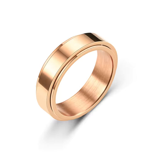 Anillo de Acero Inoxidable Relajante – Cobre