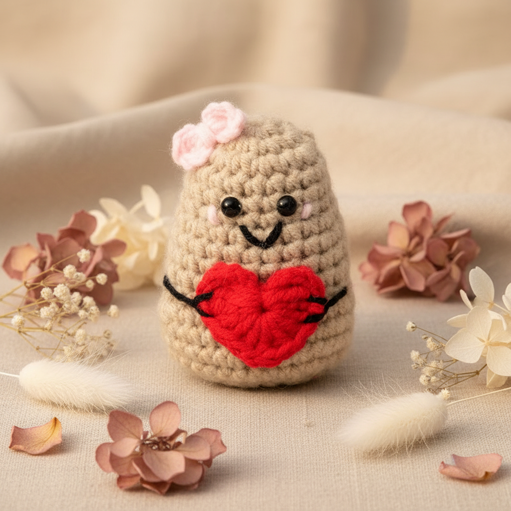 Patata femenina con flores