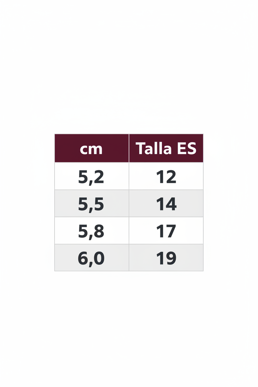 Tabla de tallas